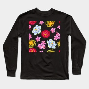 Colourful Flowers Long Sleeve T-Shirt